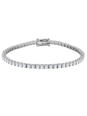 Lulu & Jane Armband aus Messing mit Zirkonia in silber