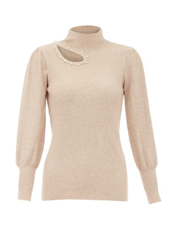 NAEMI Strickpullover in Beige