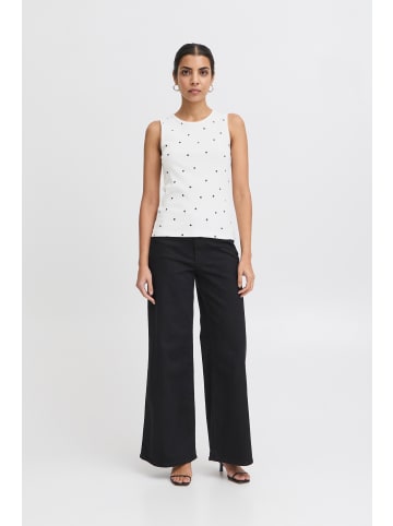 ICHI Ärmellose IHPALMA Regular fit in Cloud Dancer w. TE heart embro