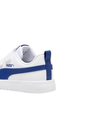 Puma Kinder-Low-Top-Sneaker mit Klettverschluss Courtflex V3 V PS Weiß