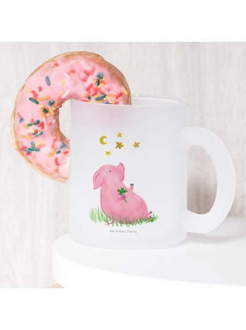 Mr. & Mrs. Panda Tee Tasse Schwein Glück ohne Spruch in Transparent