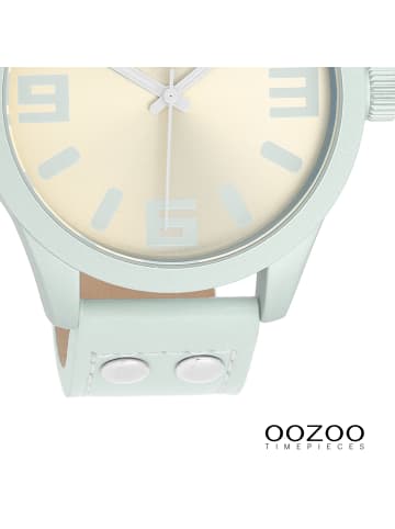 Oozoo Analog-Armbanduhr Oozoo Timepieces grau extra groß (ca. 46mm)