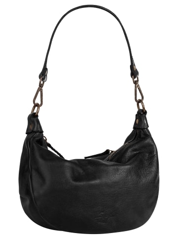 Samantha Look Umhängetasche echt Leder in schwarz