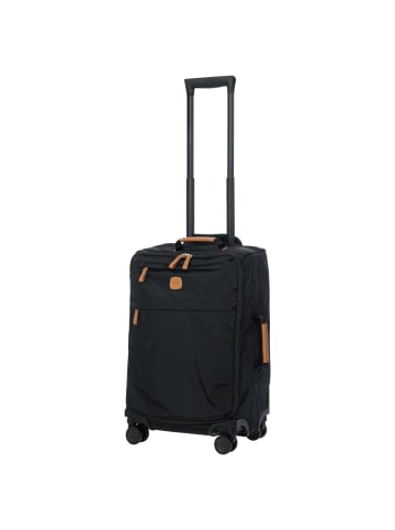 BRIC`s X-Travel - 4-Rollen-Kabinentrolley S 55 cm (ocean-blue) in schwarz