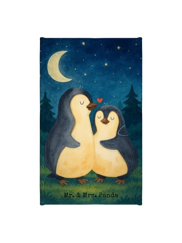 Mr. & Mrs. Panda Handtuch Pinguine Einschlafen Design ohne Spruch in Weiß