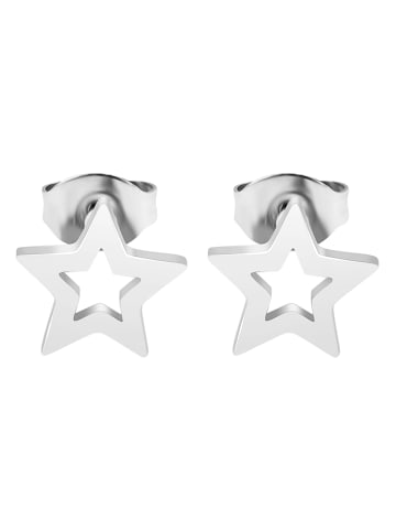 Adeliás Damen Ohrringe – Ohrstecker aus Edelstahl in silber