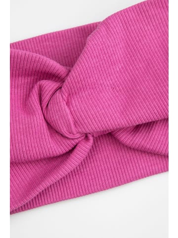 Coccodrillo geripptes Stirnband in fuchsie