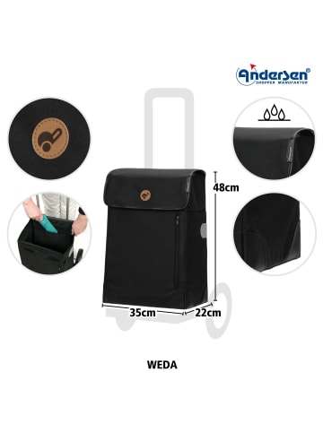 Andersen Shopper Andersen Scala Shopper Weda - Einkaufstrolley 101 cm (black) in schwarz