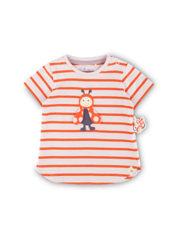 Sigikid Longshirt happy ladybug in Hellrosa/Rot