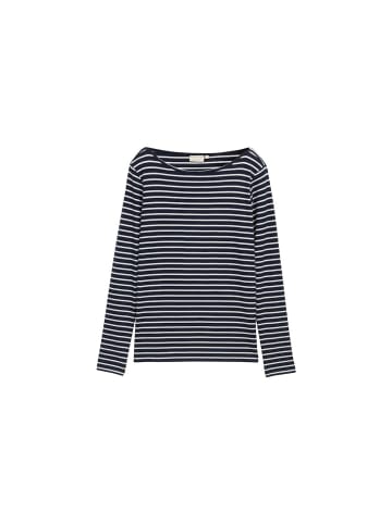 Tom Tailor Langarmshirt in navy offwhite tee stripe