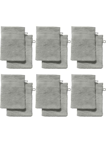 REDBEST Frottier Waschhandschuh 12er-Pack Chicago in grau