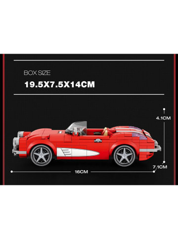 COFI 1453 Reobrix 808 Sportwagen C1 1:24 Klemmbaustein Auto 311 Teile ab 14 in Rot