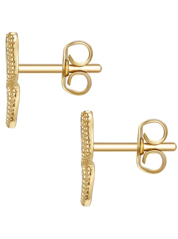Glanzstücke München Ohrstecker Schmetterling Sterling Silber in gelbgold