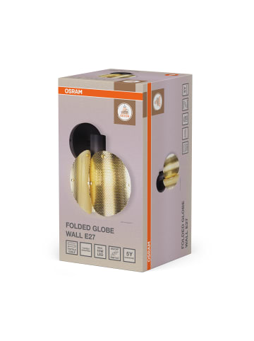 Osram Decor Folded Globe Wandleuchte E27 Gold