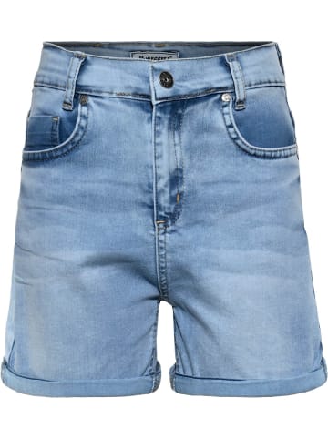 Blue Effect High-Waist Jeans Shorts in Hellblau