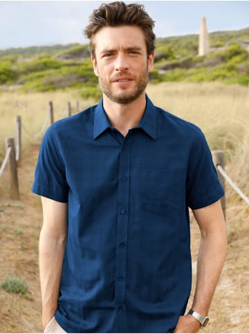 WITT WEIDEN Kurzarmhemd in dunkelblau