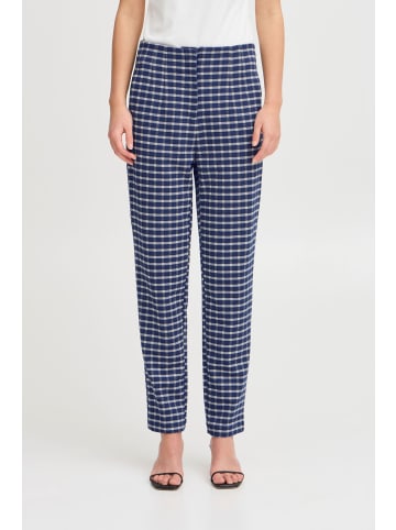 ICHI IHKATE CHECLÉ PA regular fit in Medieval Blue Check