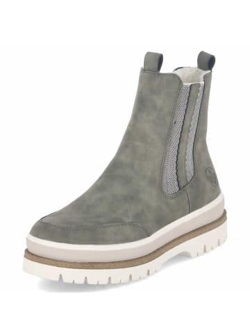 rieker Winter Chelsea Boots in grün