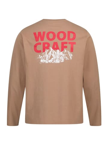 JP1880 Kurzarm T-Shirt in hellbraun