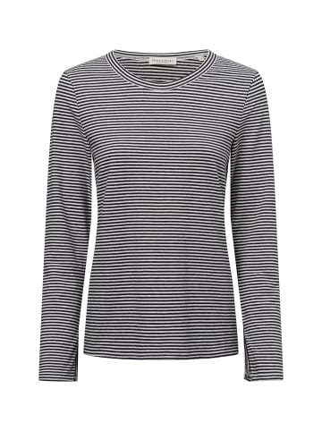 Marc O'Polo Langarmshirt in marine weiß