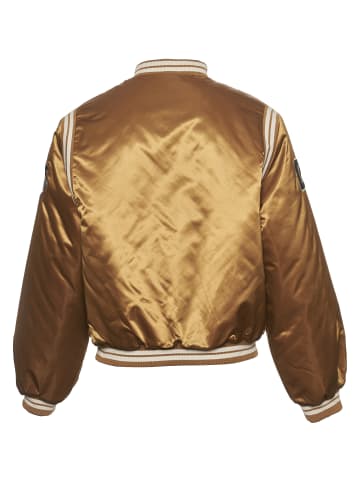 FUBU College Jackets in brown/black/creme