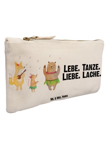 Mr. & Mrs. Panda Kulturtasche Waldtiere Aloha mit Spruch in Weiß