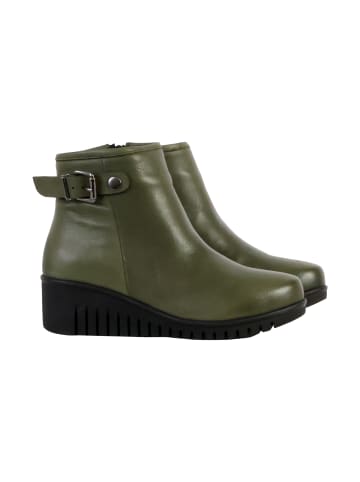 Divine Factory Alénoa-Lederstiefeletten Grün