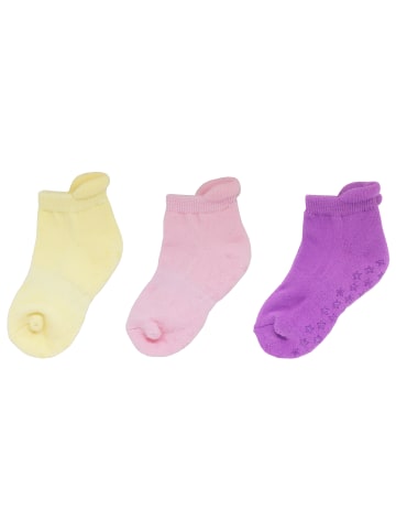 Yalion 12er-Set Yalion Baby Kurzsocken mit Stern-Stoppern – weich & rutschfest, bunt