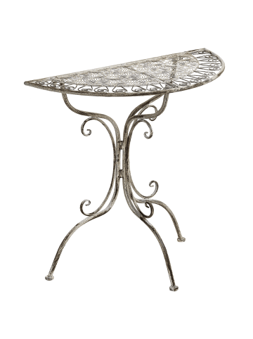 Beliani Gartentisch NURRA  in Grau - (W) 36 x (H) 75 x (L) 80 cm
