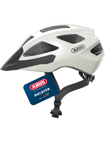 ABUS Fahrradhelm Macator in pearl white