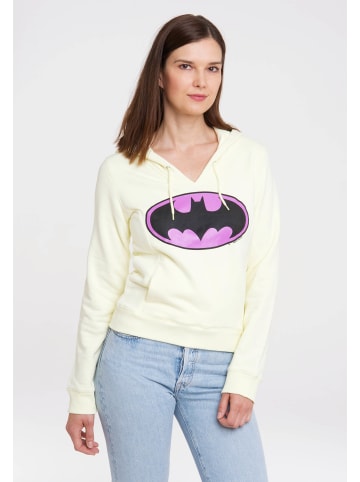 Logoshirt Kapuzensweatshirt Batman-Logo in hellgelb