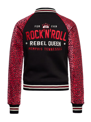 Queen Kerosin Queen Kerosin College Jacke Rock'n'Roll Rebel Queen in schwarz