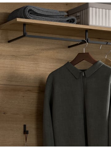 Inn.Furn Garderobenpaneel Evoke Eiche 90 cm, Flurgarderobe mit Kleiderstange