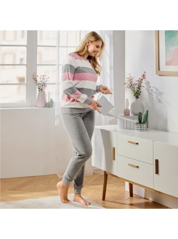 Erwin Müller Frottee Schlafanzug in rosé