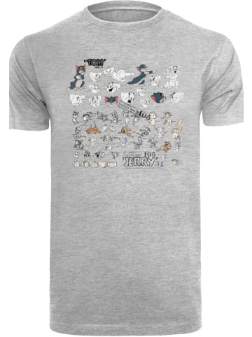 F4NT4STIC T-Shirt Tom und Jerry Cartoon Dept in grau meliert