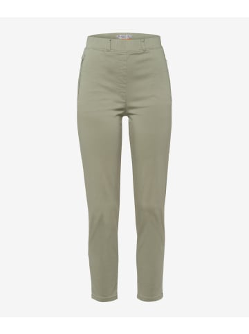 Raphaela by Brax Hose Style Lavina Zip in Light oliv