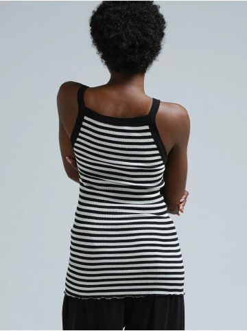 Seamless Basic Top Silky Daze in Black/Off-White