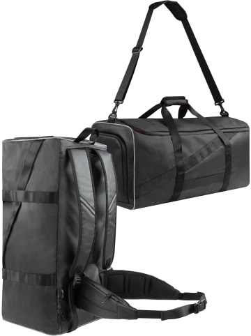 normani Sport- und Reisetasche 58 Liter mit Hüftgurt in Schwarz