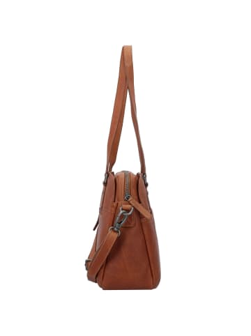 The Chesterfield Brand Wax Pull Up Schultertasche Leder 34 cm in cognac