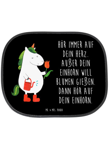 Mr. & Mrs. Panda Sonnenschutz Auto Einhorn Gärtner mit Spruch in Schwarz
