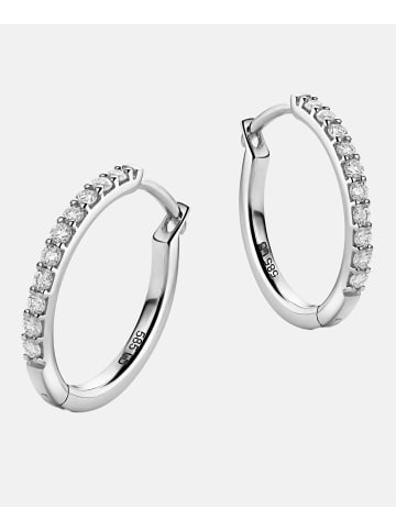 Diamant L'éternel Ohrringe aus 585 Weißgold mit 0.19 Karat Diamant