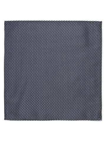 Finshley & Harding London Fliege und Einstecktuch in marine schilf - 0001