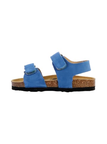 Plakton Pol Kinder-Lederpantoletten Blau
