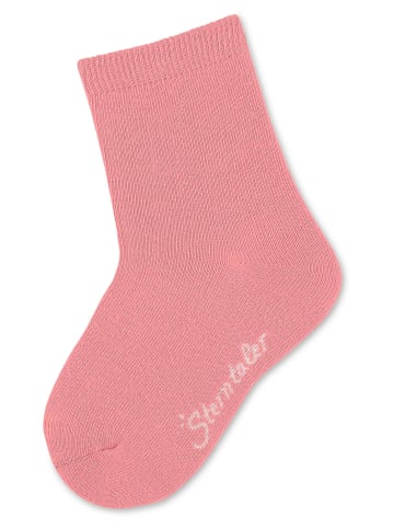 Sterntaler Socken 2er-Pack uni in rosarot