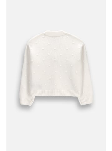 Strickjacke in ecru