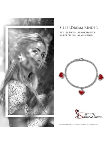 SilberDream 925 Sterling Silber Kinder SilberDream Armbänder Herzchen ca. 16,5cm