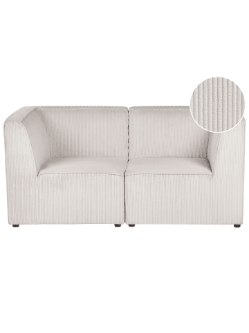 Beliani 2-tlg Modulsofa LEMVIG in Beige