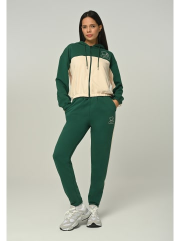 Tom Barron Trainingsanzug Damen Freizeit Trainingsanzug mit Reißverschluss in grün