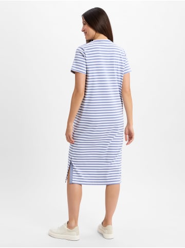 comma Kleid in hellblau weiß - 0001