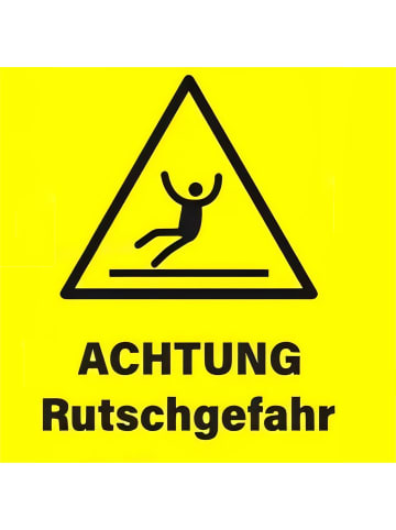 relaxdays 2x Achtung Rutschgefahr Aufsteller in Gelb